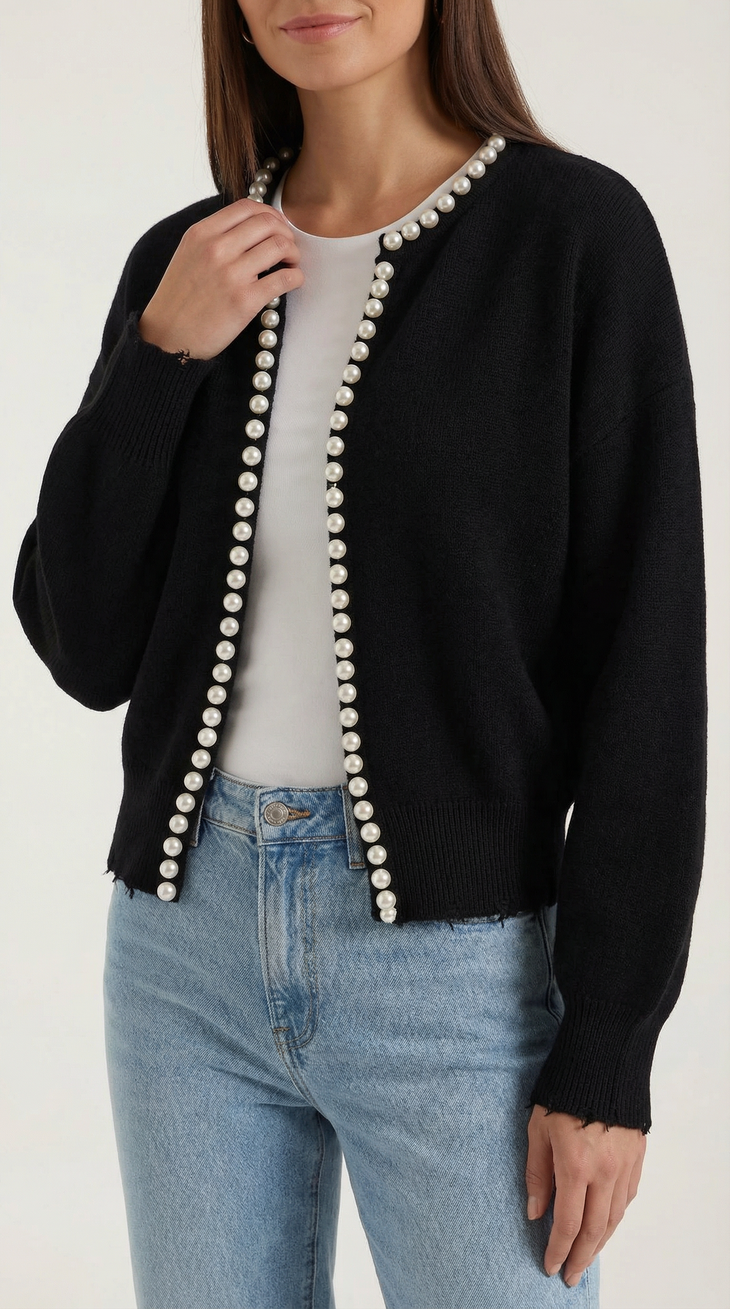 Cardigan Donna con Perle