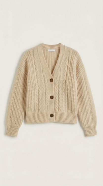 Maglione Oversize Donna a Trecce Pesanti