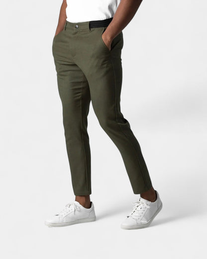 Pantaloni Uomo Eleganti Stretch Gamba Affusolata Comodi