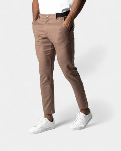 Pantaloni Uomo Eleganti Stretch Gamba Affusolata Comodi