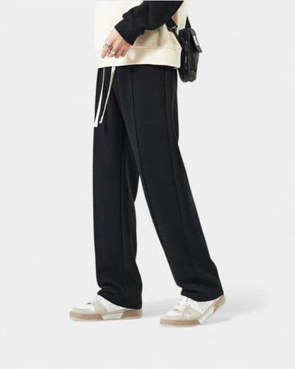Jogger Uomo Gamba Dritta in Maglia Spessa