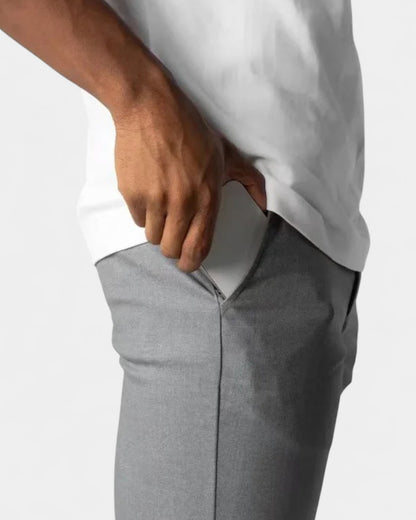 Pantaloni Uomo Eleganti Stretch Gamba Affusolata Comodi
