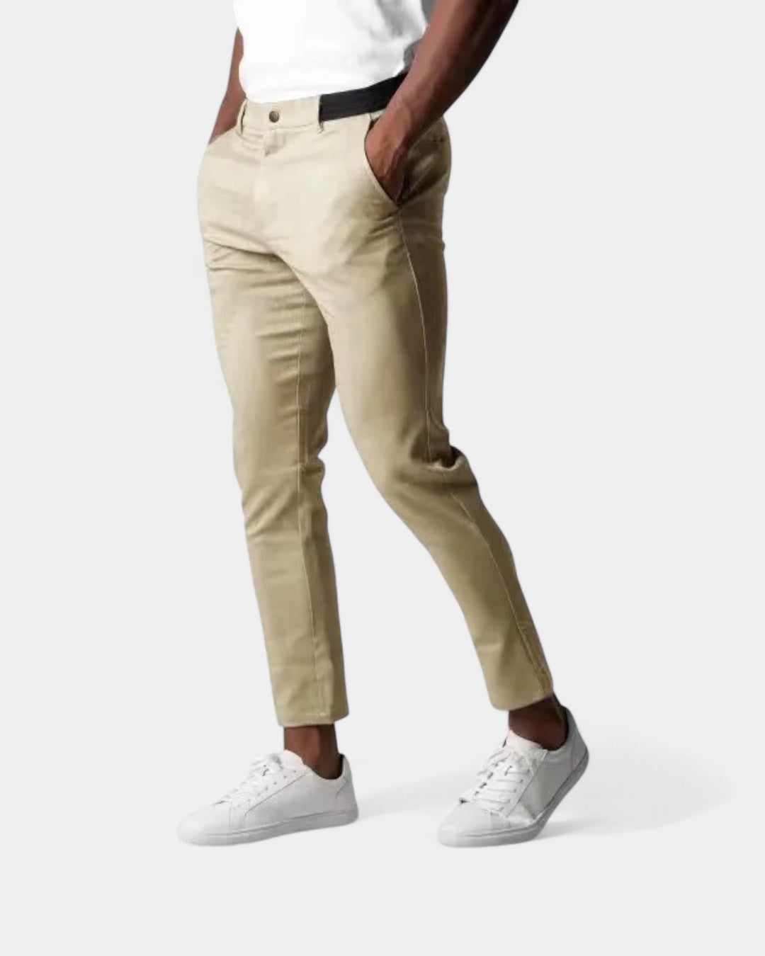 Pantaloni Uomo Eleganti Stretch Gamba Affusolata Comodi