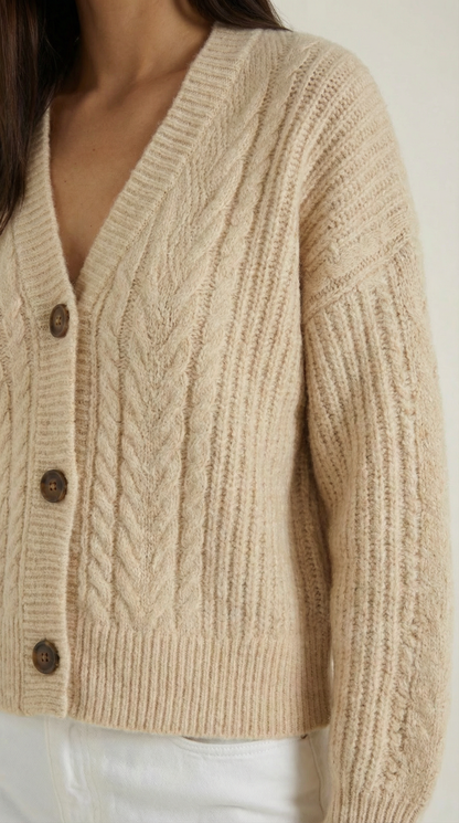Maglione Oversize Donna a Trecce Pesanti