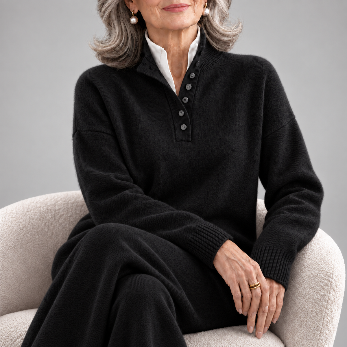 Cecilia | Completo Donna in Maglia Effetto Cashmere