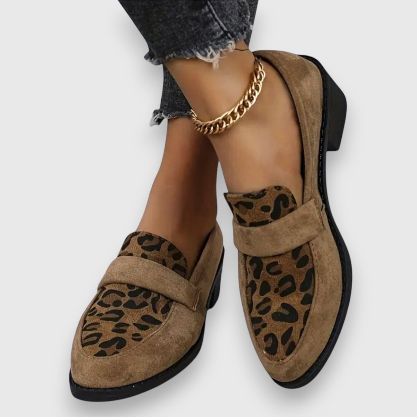 Mocassini Donna con Stampa Leopardata