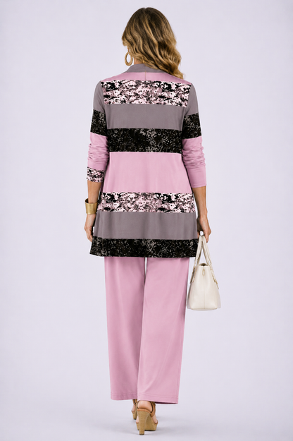 Patrizia | Completo Donna 3 Pezzi Rosa
