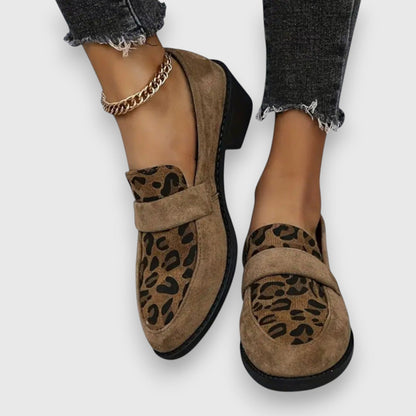 Mocassini Donna con Stampa Leopardata