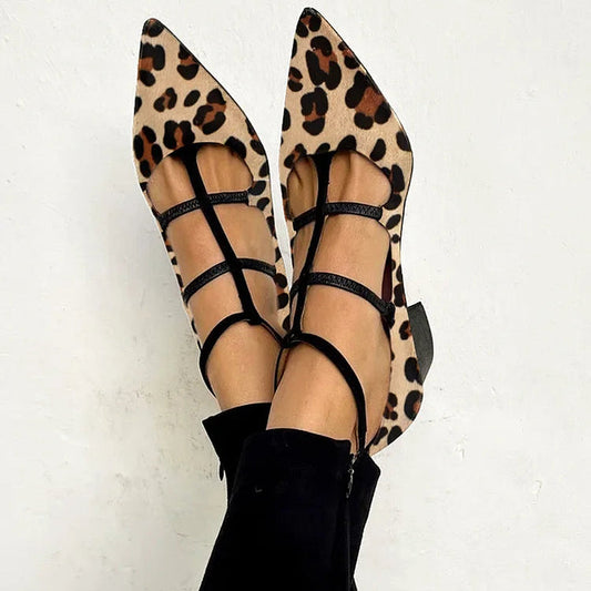Franca | Scarpe Donna con Tacco e Cinturino Leopardato