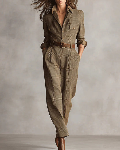 Anna | Tuta Elegante a Quadri