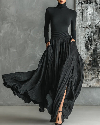 Eva | Completo Elegante con Gonna Plissé