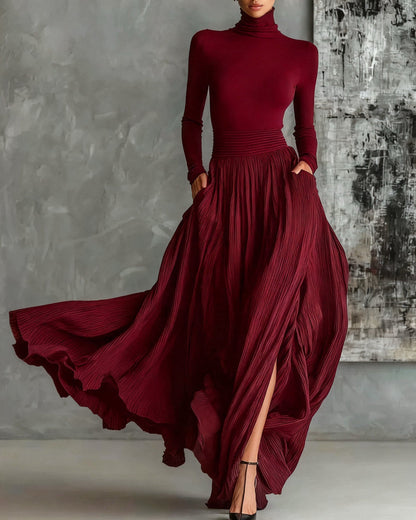 Eva | Completo Elegante con Gonna Plissé