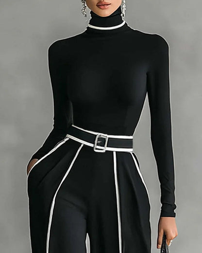 Vera | Completo Elegante con Dettaglio a Contrasto