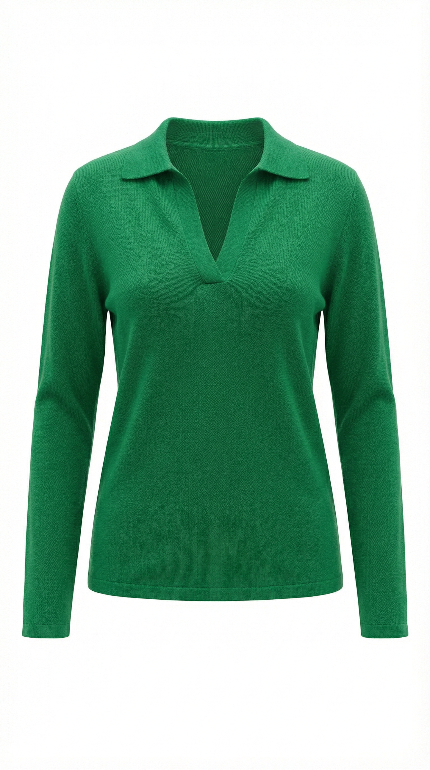 Maglione Donna Polo con Scollo a V