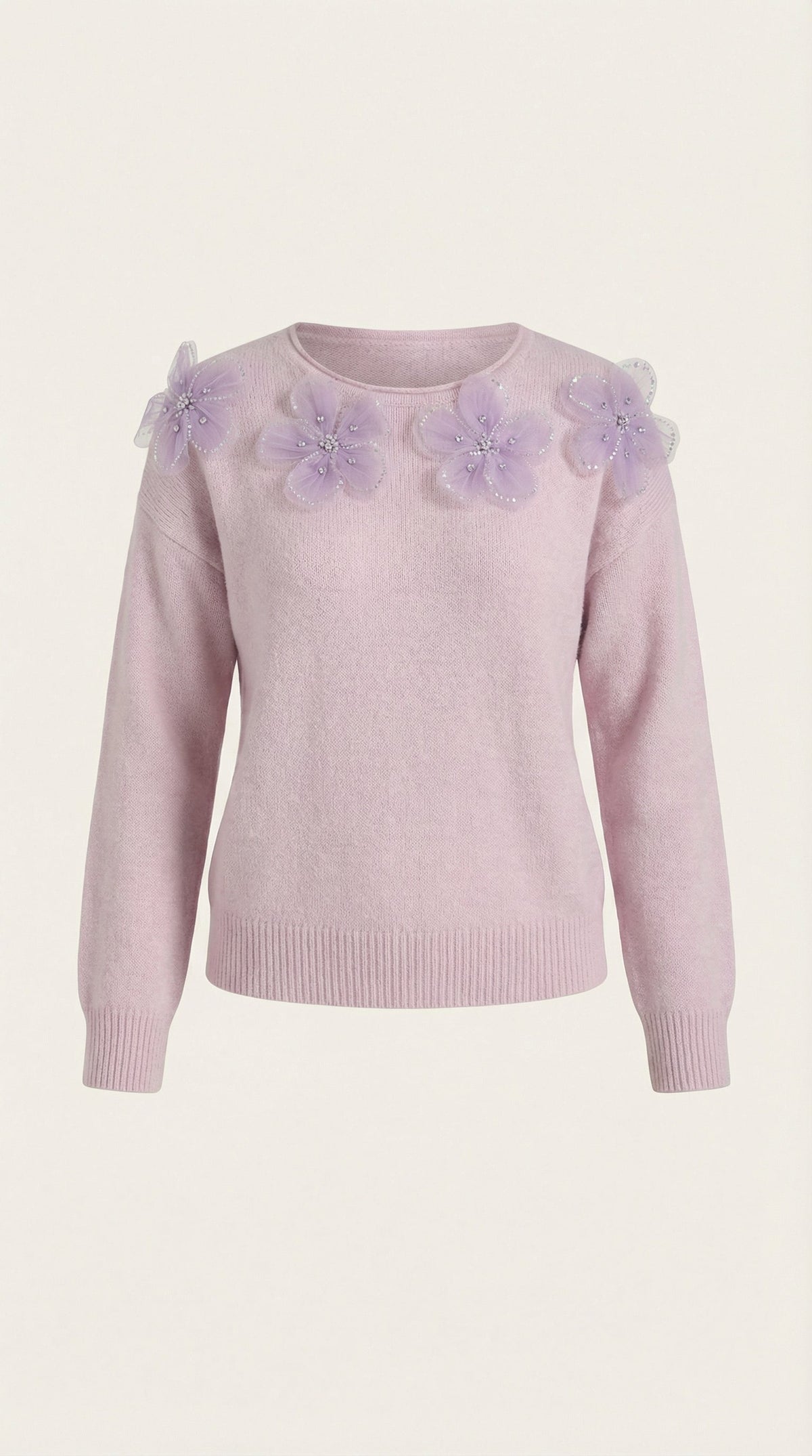 Maglione Donna con Perle e Strass
