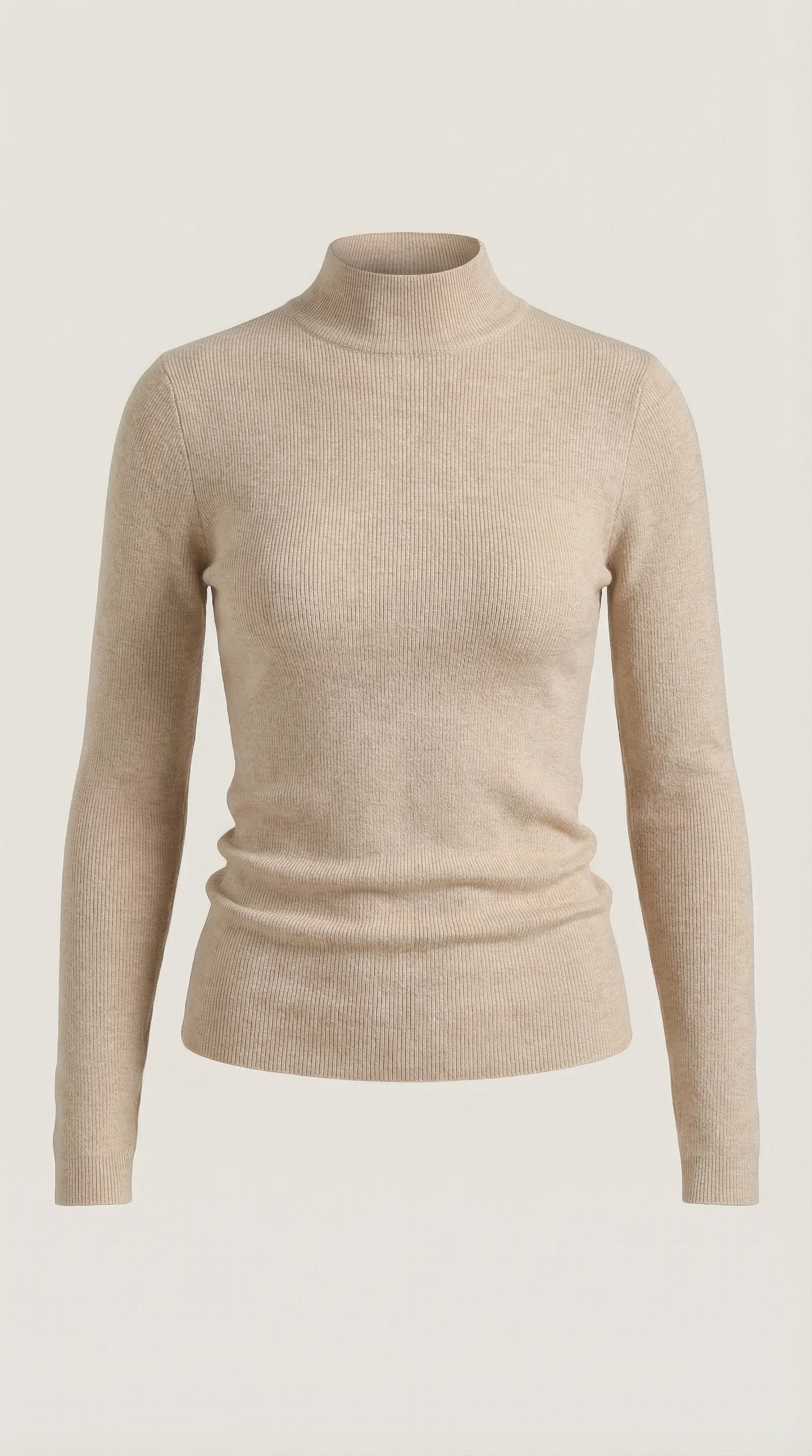 Maglia Donna a Collo Alto in Misto Cotone