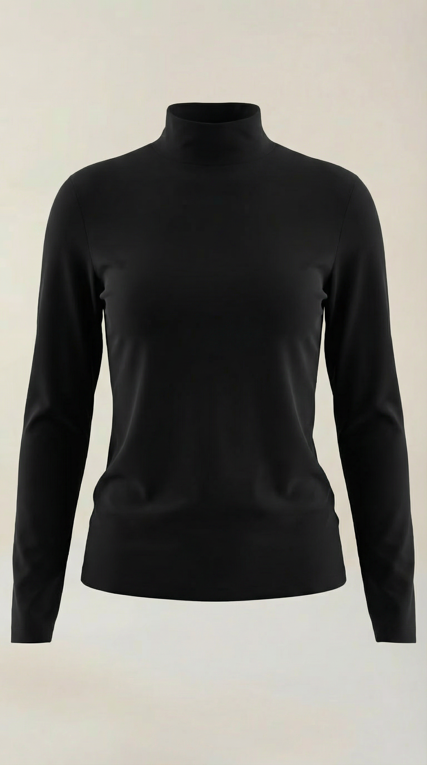 Maglia Donna a Collo Alto in Misto Cotone