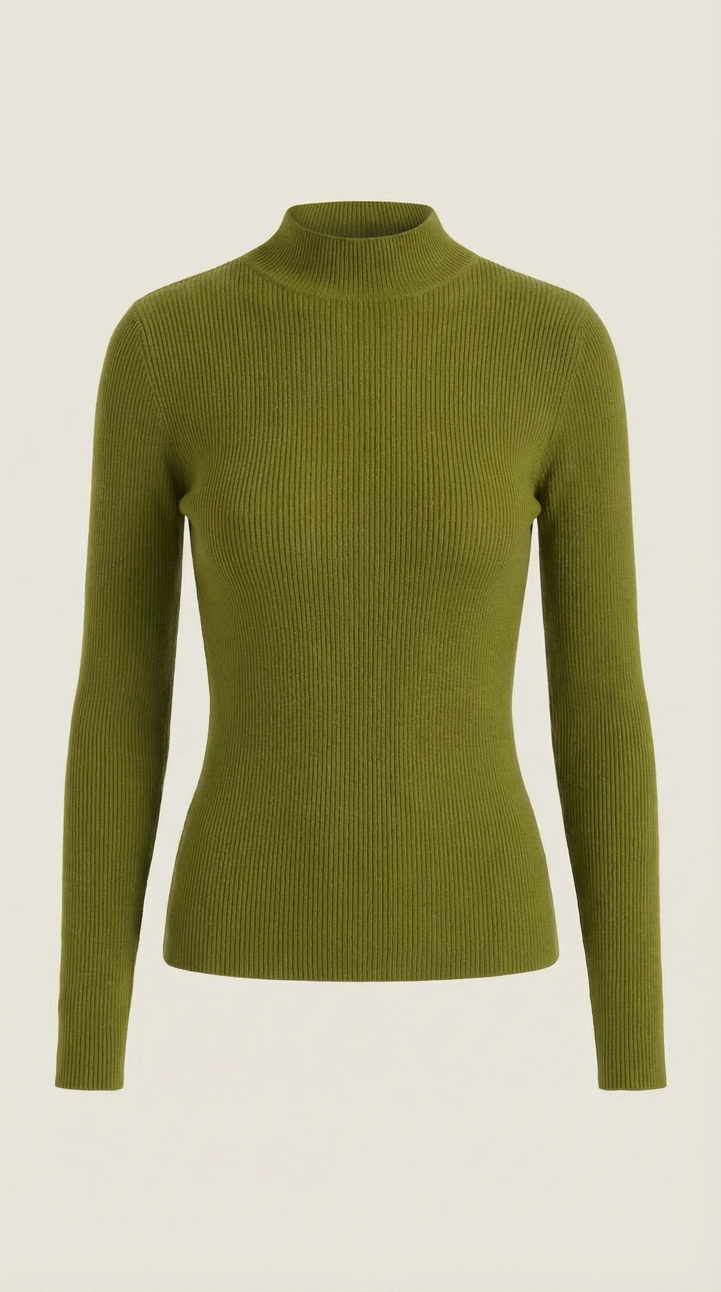 Maglia Donna a Collo Alto in Misto Cotone