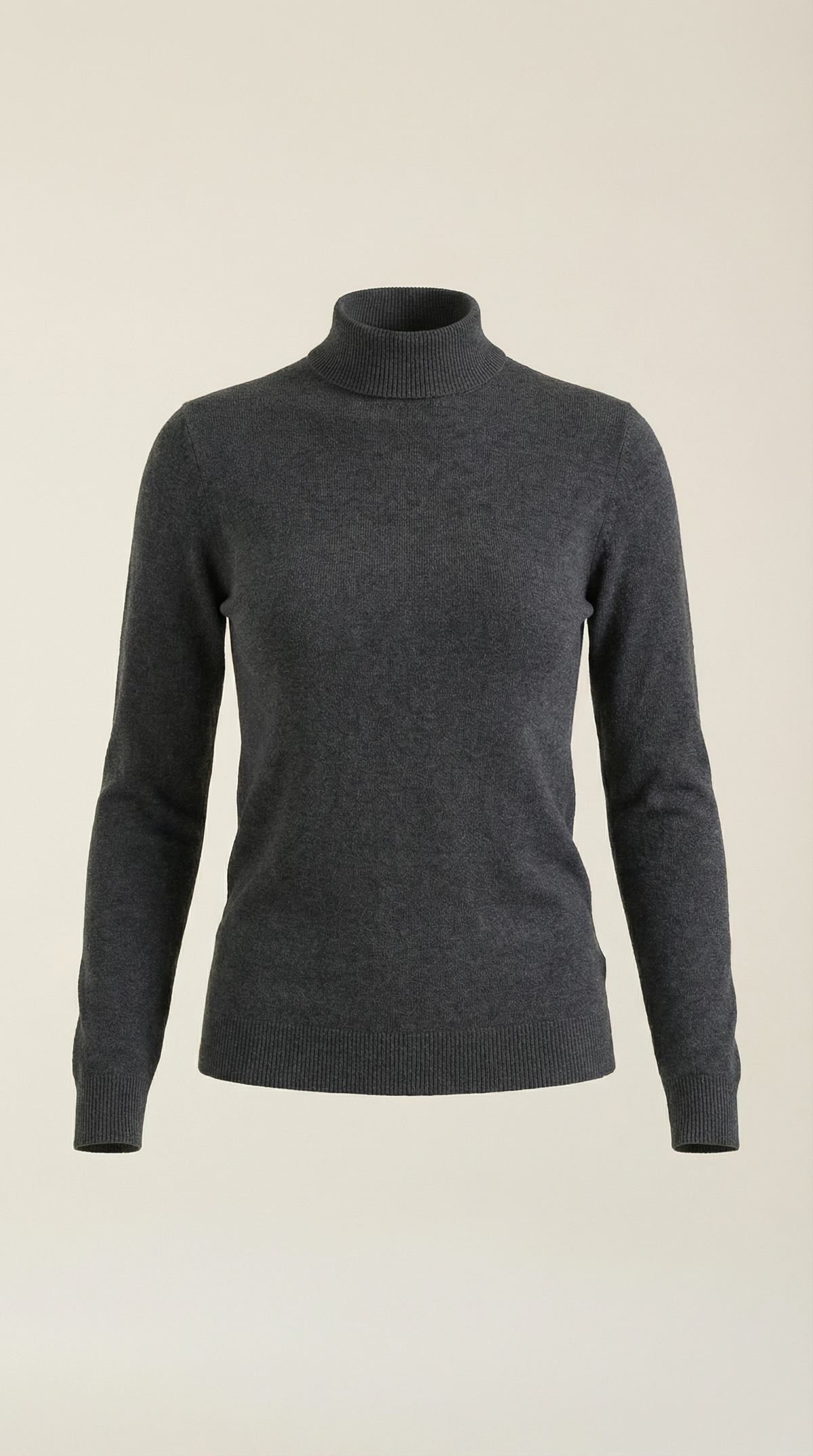 Maglia Donna a Collo Alto in Misto Cotone