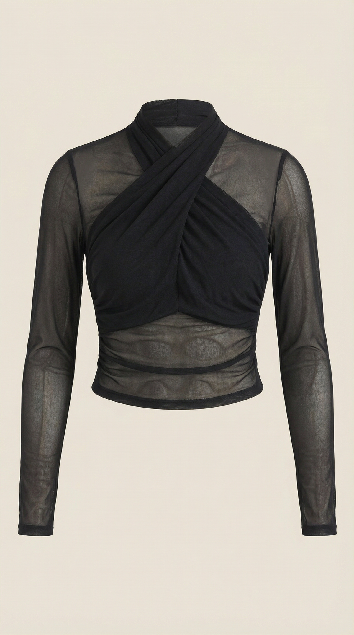 Top Donna in Rete con Fronte Incrociato