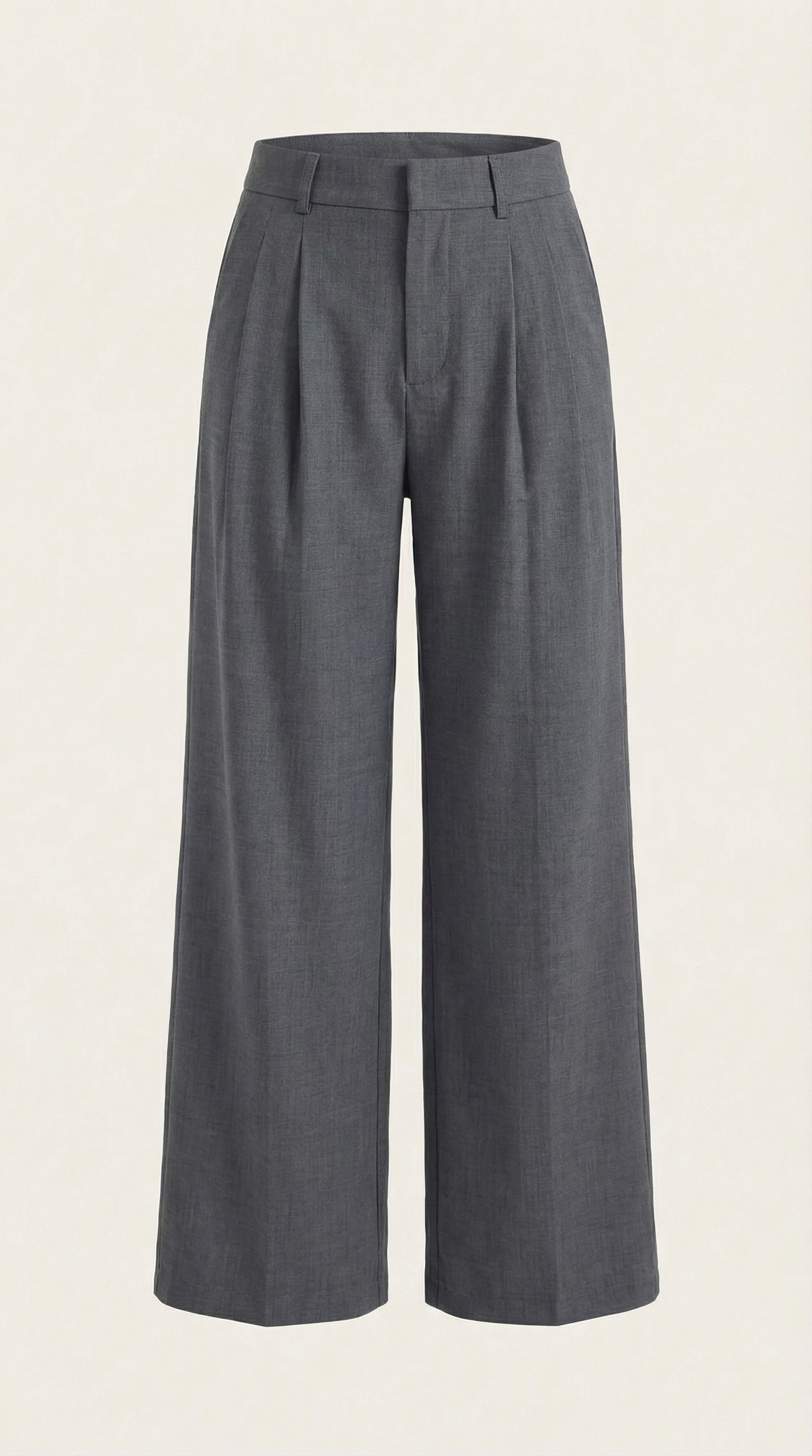 Pantaloni Donna Plissettati a Vita Alta