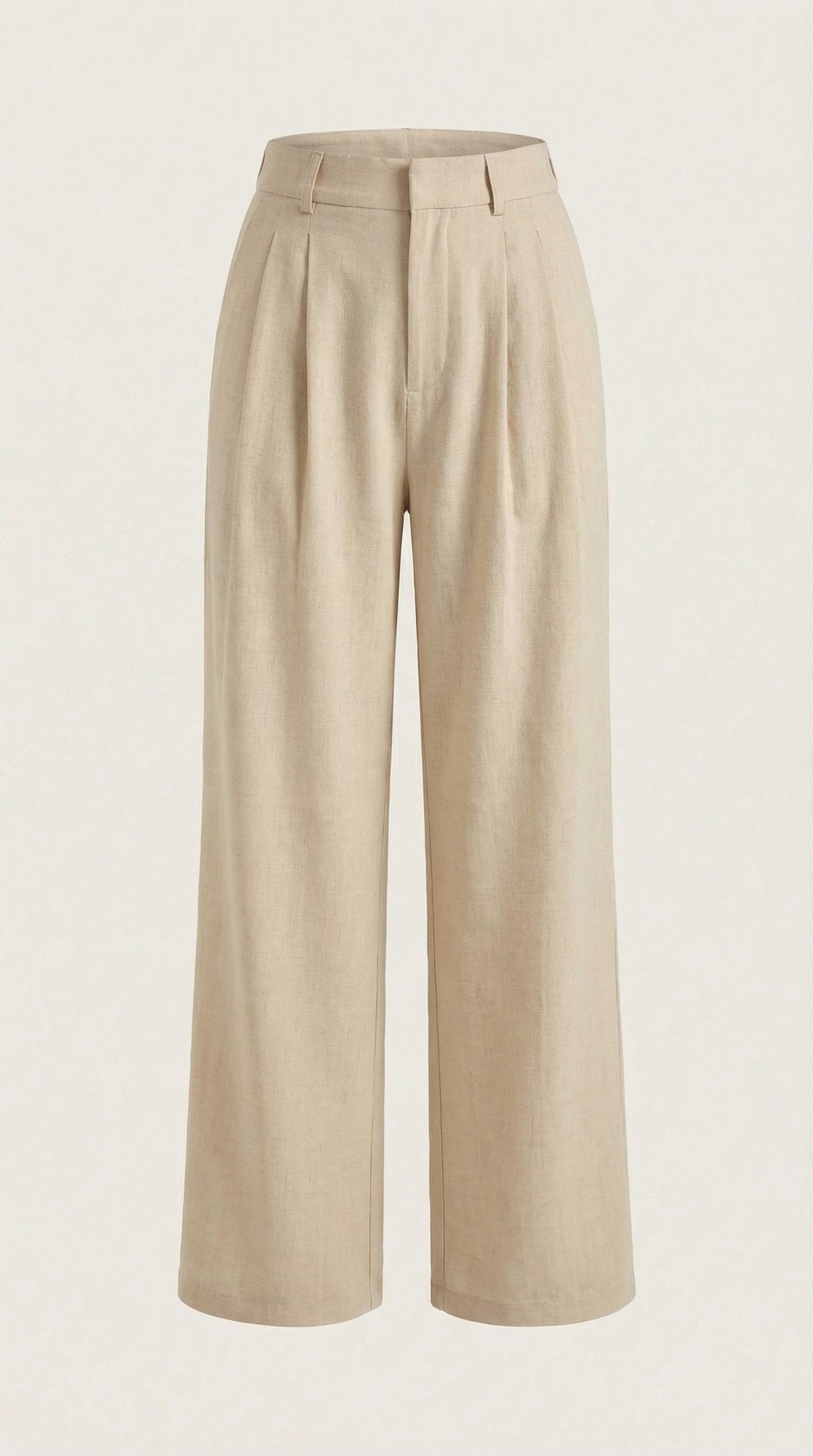 Pantaloni Donna Plissettati a Vita Alta