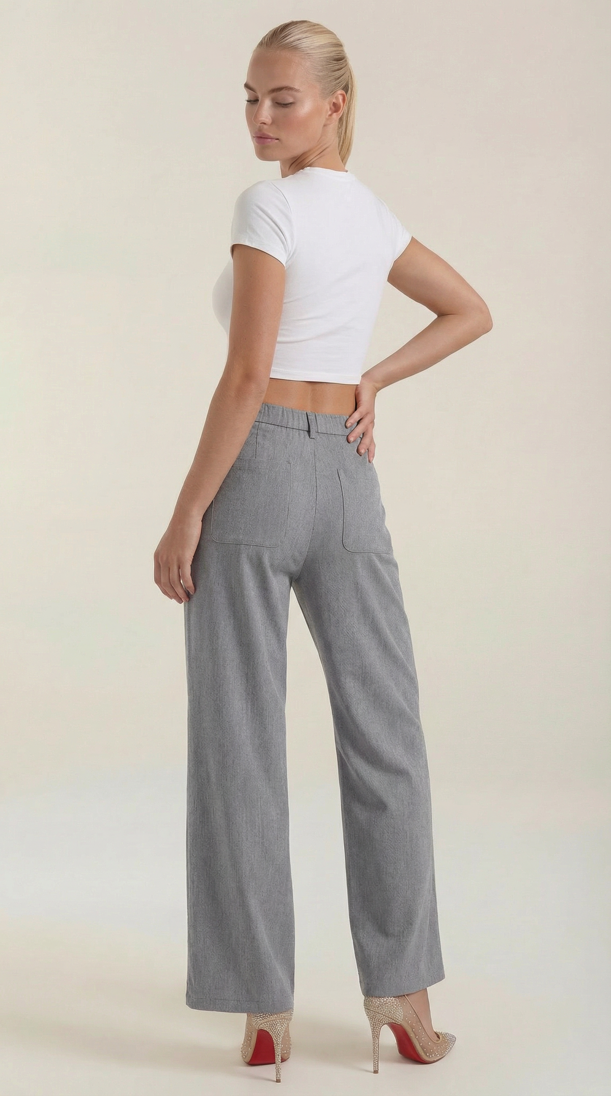 Pantaloni Donna in Velluto a Coste Ampi