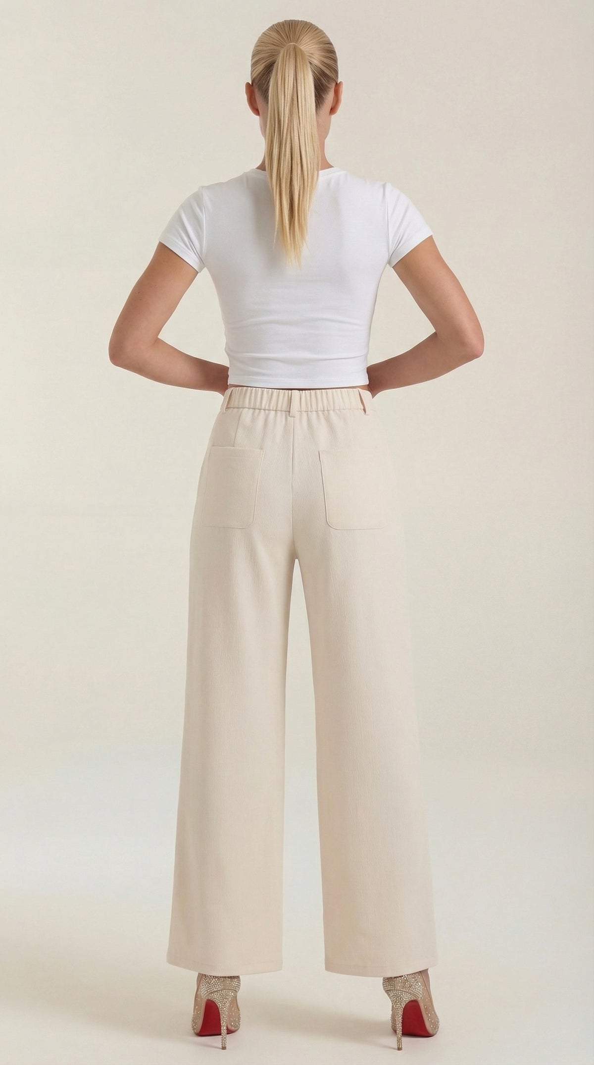 Pantaloni Donna in Velluto a Coste Ampi