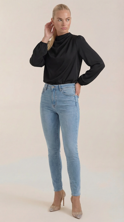 Camicia Donna Drappeggiata