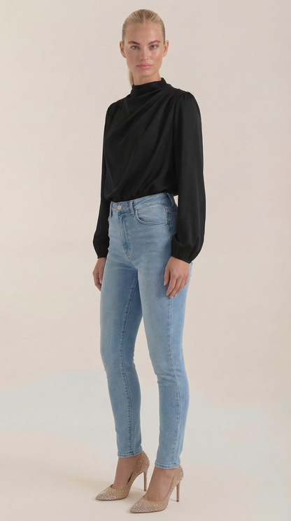 Camicia Donna Drappeggiata