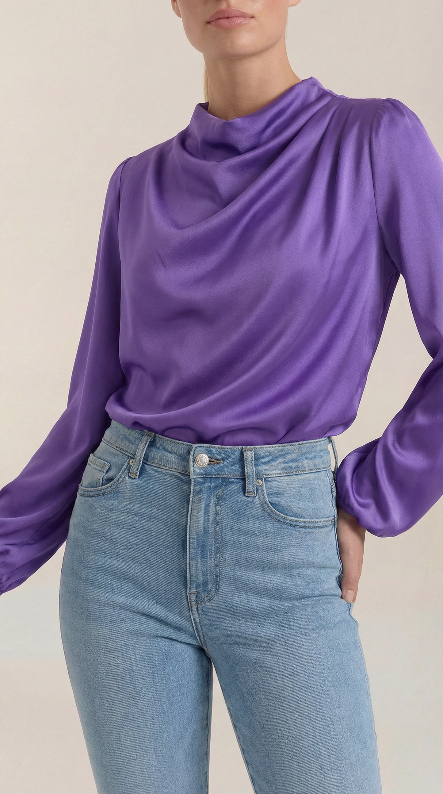 Camicia Donna Drappeggiata