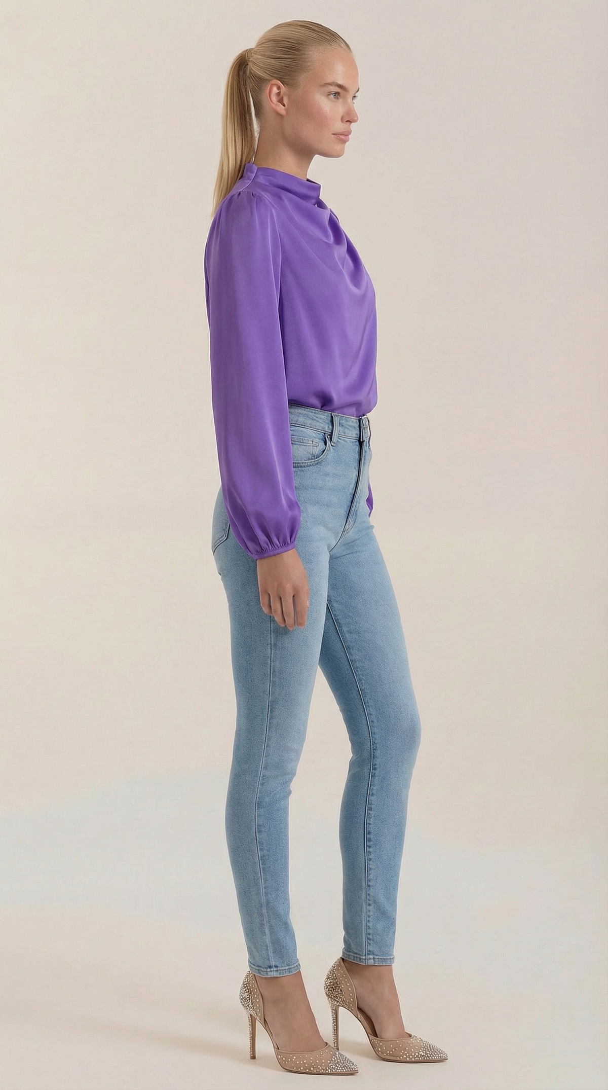 Camicia Donna Drappeggiata