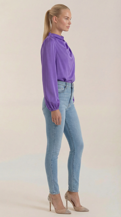 Camicia Donna Drappeggiata