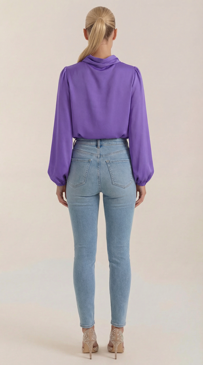 Camicia Donna Drappeggiata