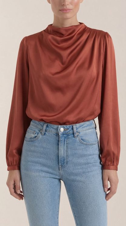 Camicia Donna Drappeggiata