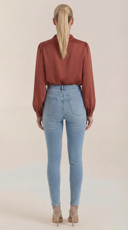 Camicia Donna Drappeggiata