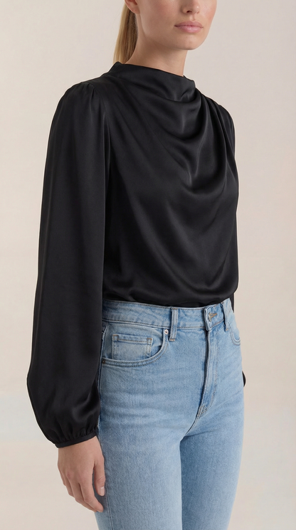 Camicia Donna Drappeggiata