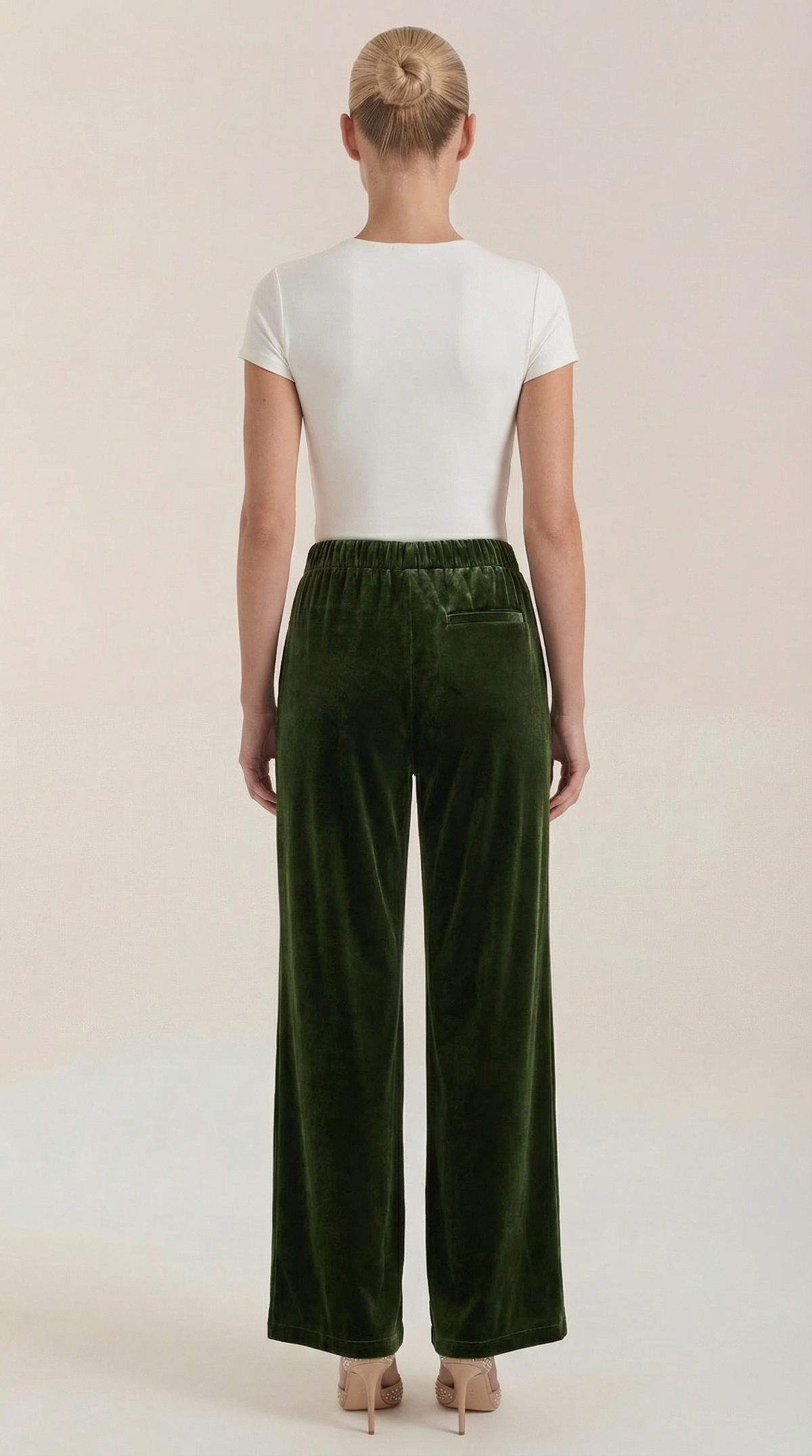 Pantaloni a Palazzo Donna in Velluto