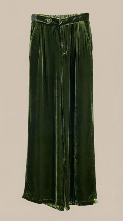 Pantaloni a Palazzo Donna in Velluto