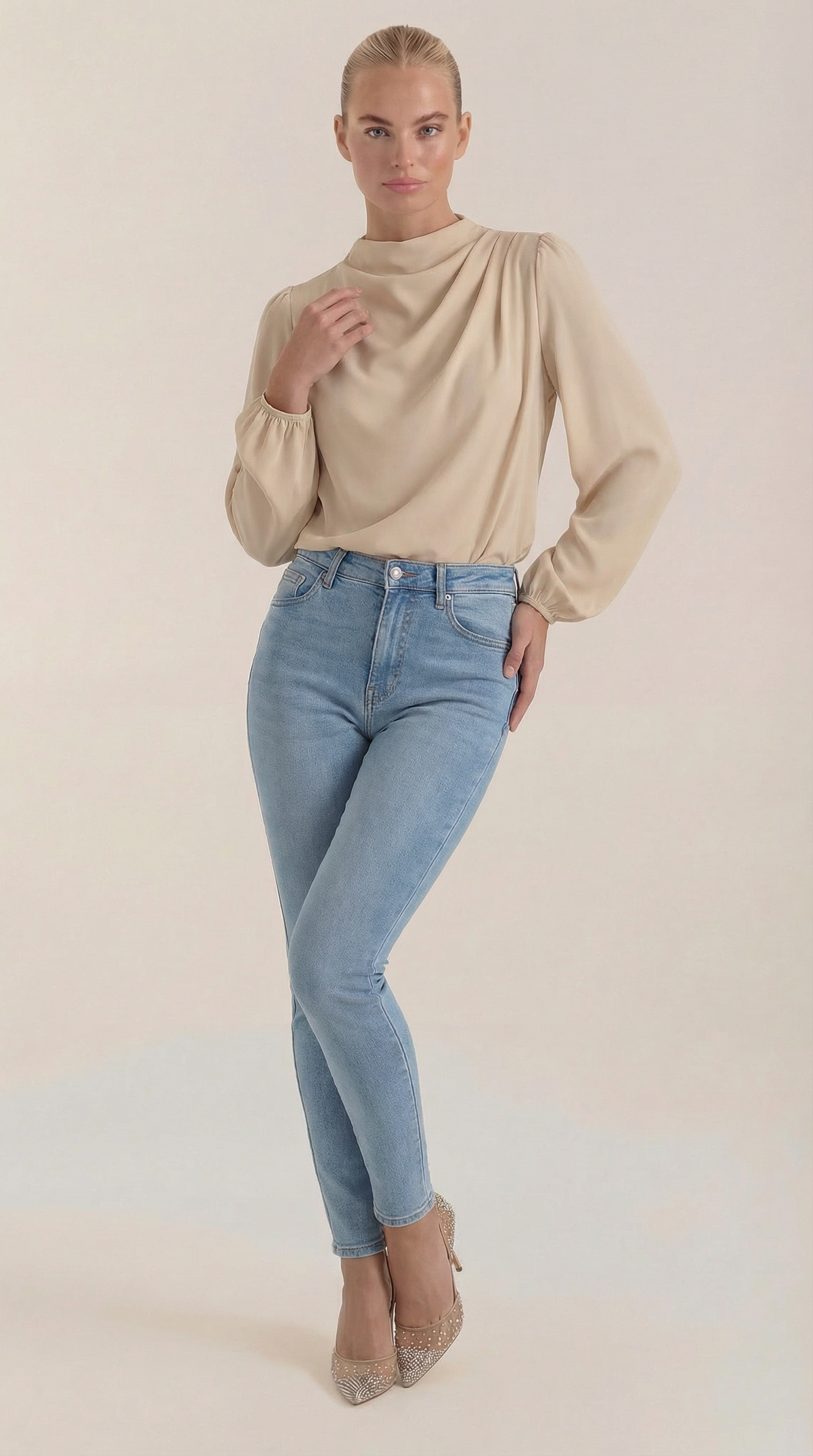 Camicia Donna Drappeggiata