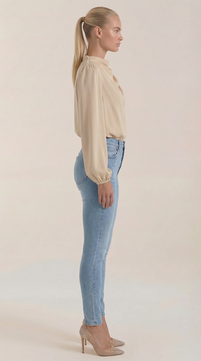 Camicia Donna Drappeggiata