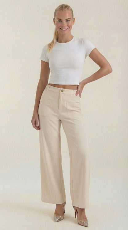 Pantaloni Donna in Velluto a Coste Ampi