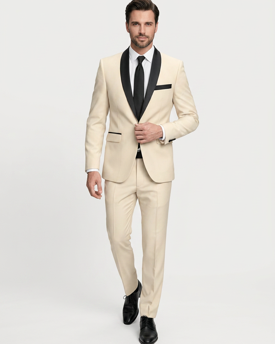 Abito Uomo Due Pezzi Elegante per Cerimonie Alta Gamma