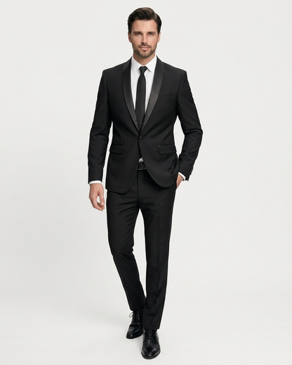 Abito Uomo Due Pezzi Elegante per Cerimonie Alta Gamma