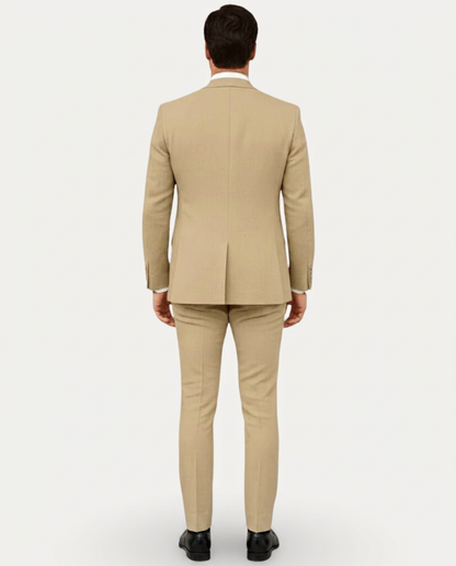 Abito Uomo Slim Fit in Lino Leggero Monopetto Due Bottoni
