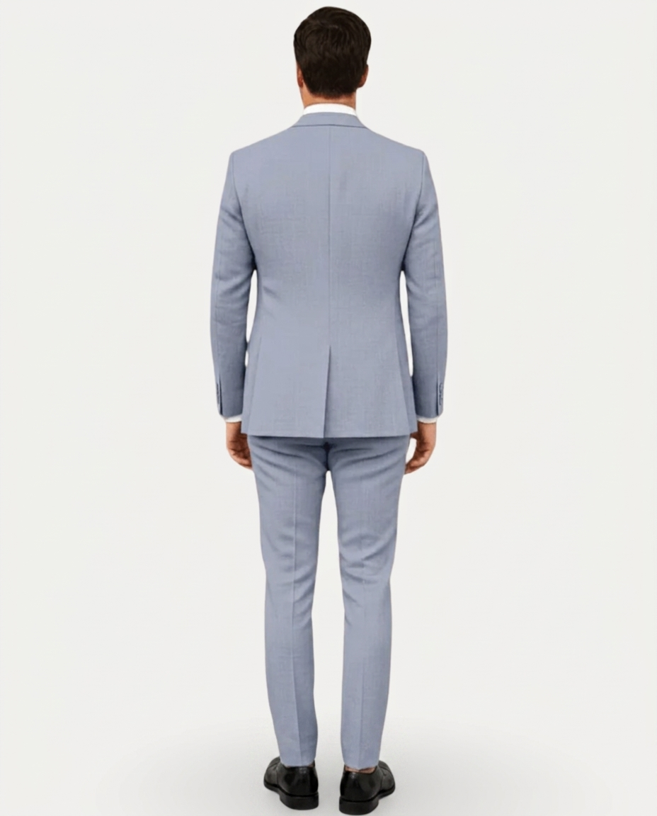 Abito Uomo Slim Fit in Lino Leggero Monopetto Due Bottoni