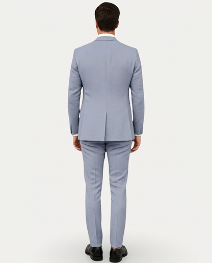 Abito Uomo Slim Fit in Lino Leggero Monopetto Due Bottoni