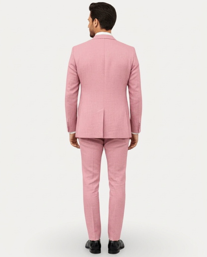 Abito Uomo Slim Fit in Lino Leggero Monopetto Due Bottoni