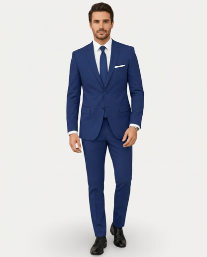 Abito Uomo Slim Fit in Lino Leggero Monopetto Due Bottoni