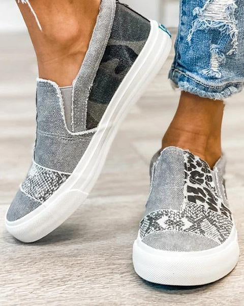 Slip-On Donna Stampa Leopardata